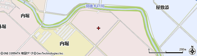 秋田県羽後町（雄勝郡）赤沼周辺の地図