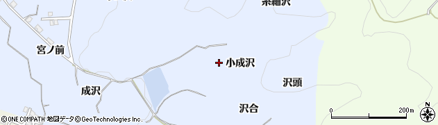 秋田県湯沢市成沢小成沢周辺の地図
