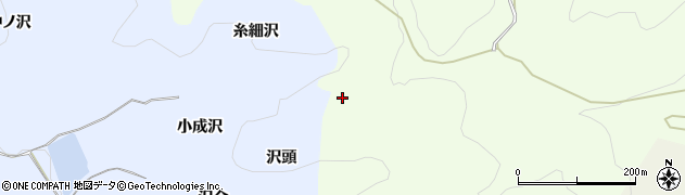 秋田県湯沢市岩崎小成沢周辺の地図