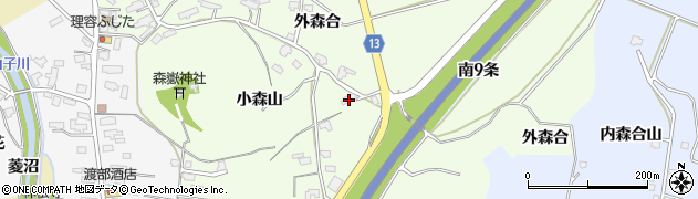 秋田県湯沢市岩崎小森山18周辺の地図