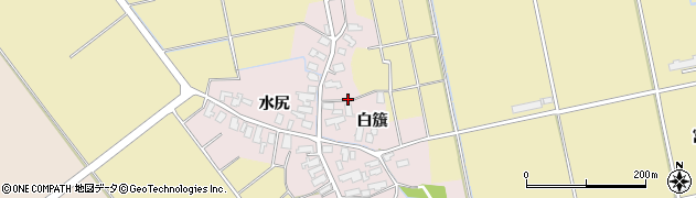 秋田県湯沢市金谷白籏周辺の地図