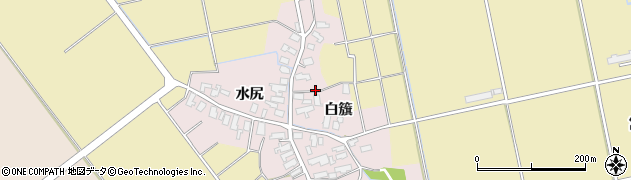 秋田県湯沢市金谷（白籏）周辺の地図