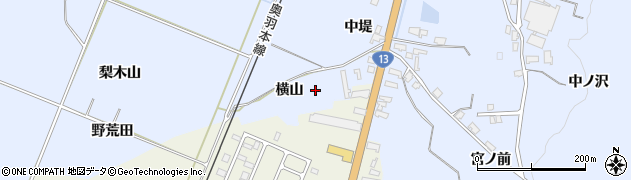 秋田県湯沢市成沢横山周辺の地図