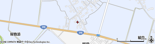 秋田県雄勝郡羽後町貝沢屋敷添4周辺の地図
