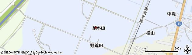 秋田県湯沢市成沢梨木山周辺の地図