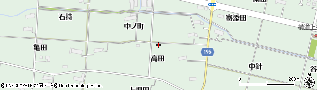岩手県金ケ崎町（胆沢郡）西根（高田）周辺の地図