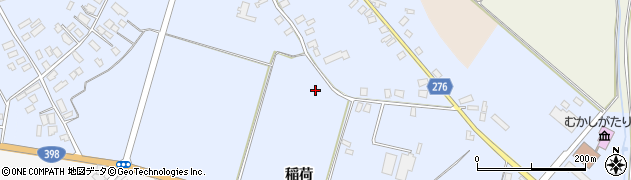 秋田県羽後町（雄勝郡）貝沢周辺の地図