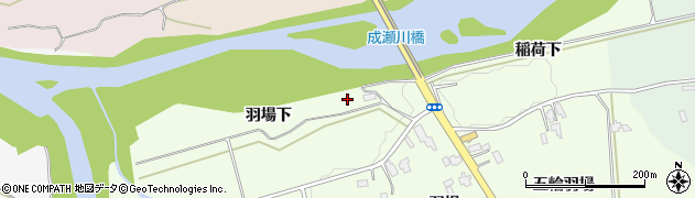 秋田県横手市増田町三又（羽場下）周辺の地図