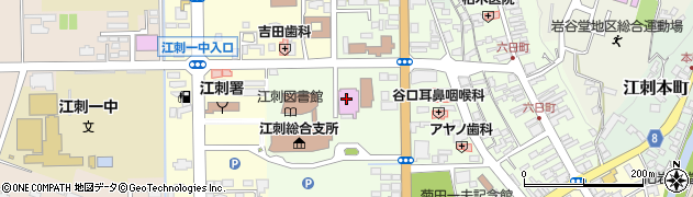 江刺体育文化会館ささらホール周辺の地図