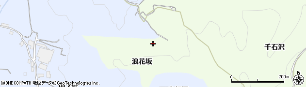 秋田県湯沢市岩崎（浪花坂）周辺の地図