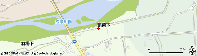 秋田県横手市増田町三又（稲荷下）周辺の地図