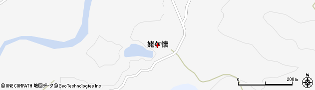 秋田県由利本荘市鳥海町栗沢（姥ケ懐）周辺の地図
