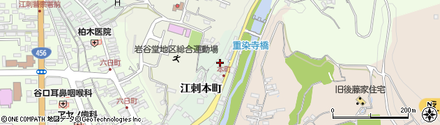 岩手県奥州市江刺本町4周辺の地図