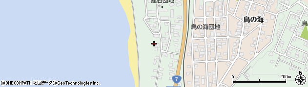 秋田県にかほ市象潟町関（建石）周辺の地図
