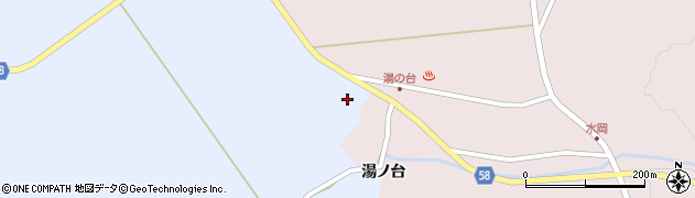 秋田県にかほ市象潟町小滝（湯ノ台）周辺の地図