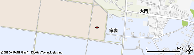秋田県雄勝郡羽後町家妻周辺の地図