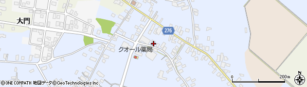 秋田県羽後町（雄勝郡）貝沢（雀田）周辺の地図