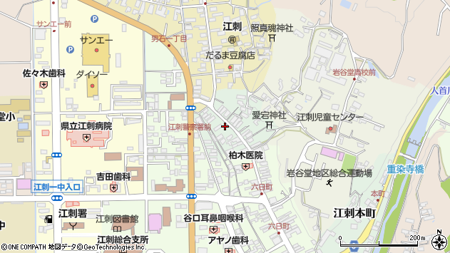 〒023-1125 岩手県奥州市江刺銭町の地図