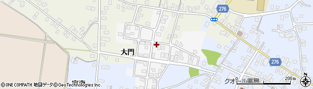 秋田県羽後町（雄勝郡）三輪周辺の地図