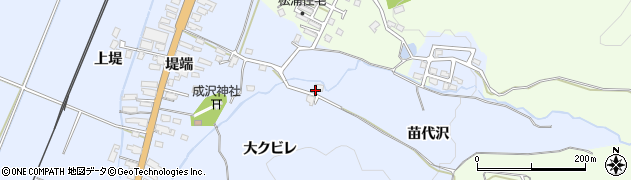 秋田県湯沢市成沢（苗代沢）周辺の地図