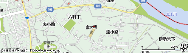 金ケ崎町　金ケ崎要害歴史館周辺の地図