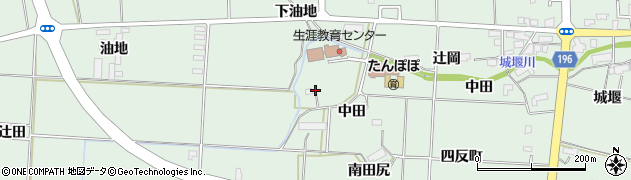 岩手県胆沢郡金ケ崎町西根中田3周辺の地図