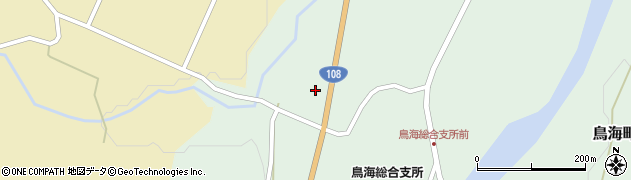秋田県由利本荘市鳥海町伏見高平周辺の地図