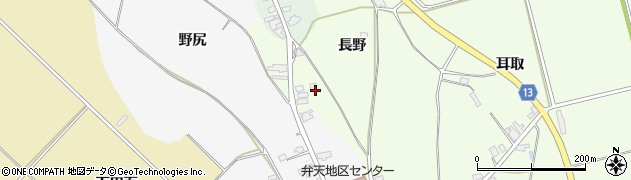 秋田県湯沢市岩崎（長野）周辺の地図