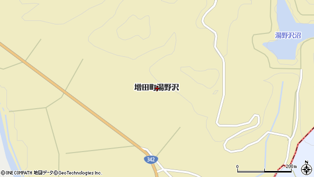 〒019-0704 秋田県横手市増田町湯野沢の地図
