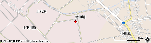 秋田県横手市増田町八木（増田境）周辺の地図