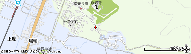 秋田県湯沢市岩崎（千石沢）周辺の地図