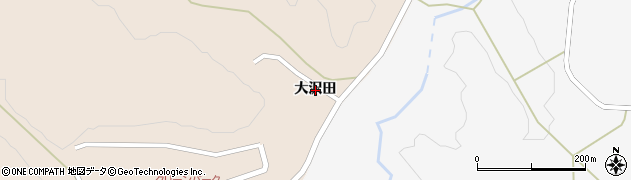 岩手県奥州市江刺岩谷堂（大沢田）周辺の地図