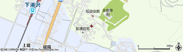 秋田県湯沢市岩崎松浦90周辺の地図