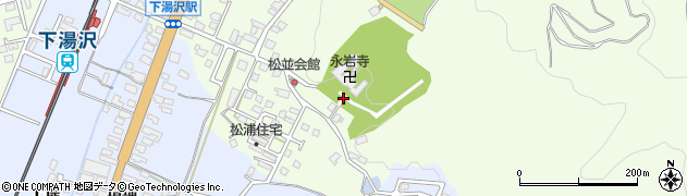 秋田県湯沢市岩崎桂沢周辺の地図