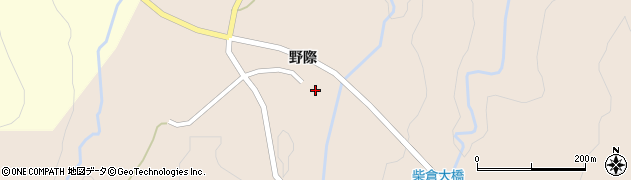 秋田県由利本荘市矢島町荒沢（野際）周辺の地図
