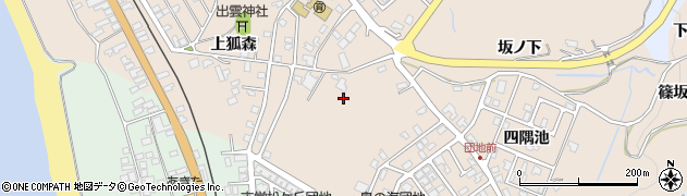秋田県にかほ市象潟町上狐森182-6周辺の地図