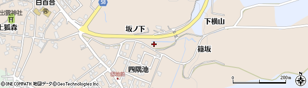 秋田県にかほ市象潟町（坂ノ下）周辺の地図