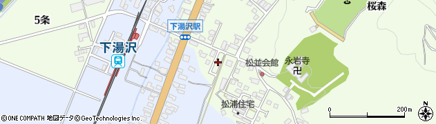 秋田県湯沢市岩崎松浦43周辺の地図