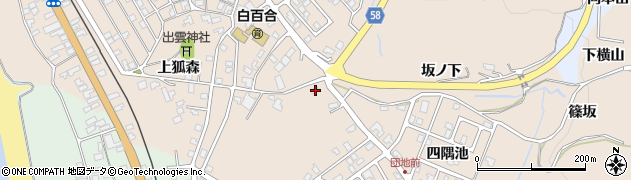 秋田県にかほ市象潟町上狐森144周辺の地図