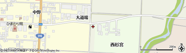 秋田県羽後町（雄勝郡）杉宮（桂木）周辺の地図