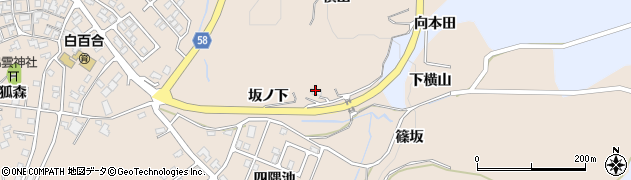 秋田県にかほ市象潟町（横山）周辺の地図