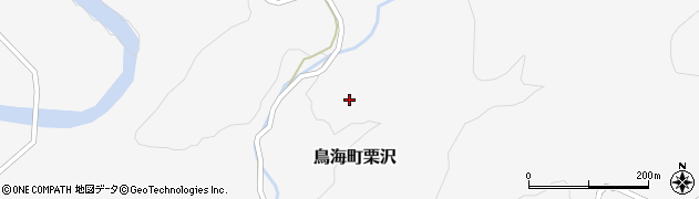 秋田県由利本荘市鳥海町栗沢（蛇喰）周辺の地図