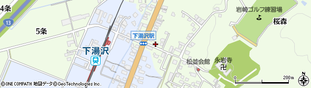 秋田県湯沢市岩崎松浦24周辺の地図
