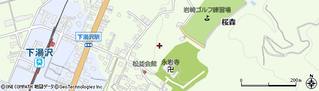 秋田県湯沢市岩崎松浦周辺の地図