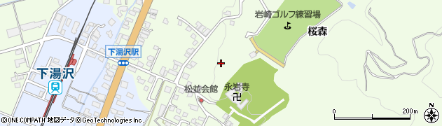 秋田県湯沢市岩崎（松浦）周辺の地図