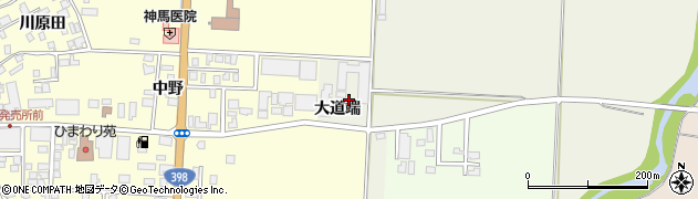 秋田県羽後町（雄勝郡）杉宮（大道端）周辺の地図