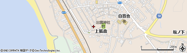 秋田県にかほ市象潟町（上狐森）周辺の地図