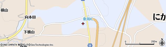 秋田県にかほ市象潟町小滝（横山本田）周辺の地図