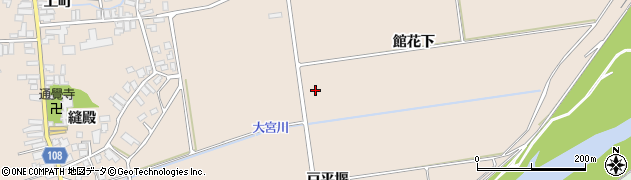 秋田県横手市増田町増田（館花下）周辺の地図