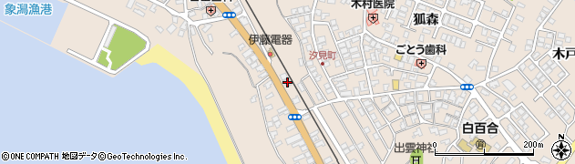 秋田県にかほ市象潟町上狐森7周辺の地図